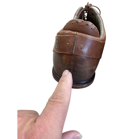 Tsubo Mens Brown Leather Cap Toe Oxford Dress Shoes Size 12 SKU 8429 - Picture 13 of 16